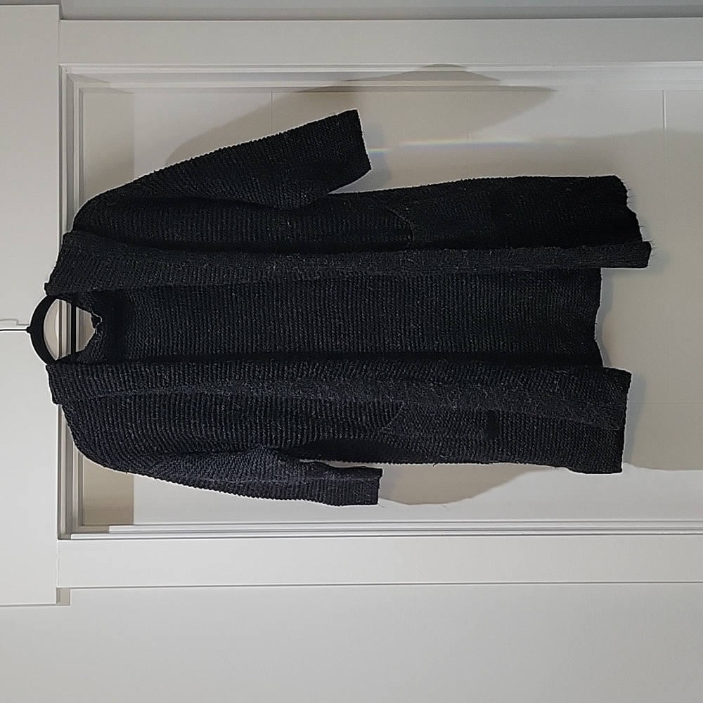 Oversized hooded cardigan